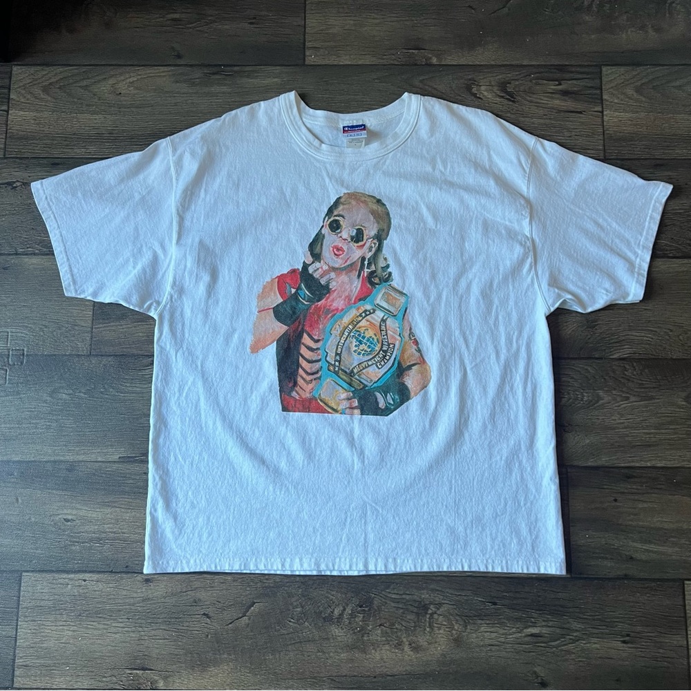 GXFR x Fourth Rope Shawn Michaels Painting Champion Shirt White Size Extra Large